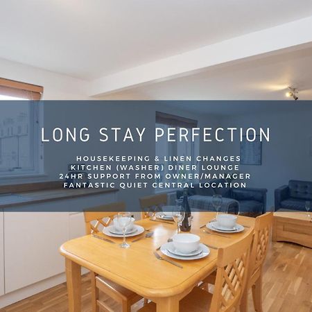 Dwellcome Home Ltd 2 King Beds West End Apt, Half Mile To Union Street Yet Quiet, Free Allocated Parking Space At Rear Entrance & Fast Wifi, Ideal For Long Term Contractor, Corporate, Etc Stays, Regular Housekeeping Option - See Our Site For Assuranc แอเบอร์ดีน ภายนอก รูปภาพ